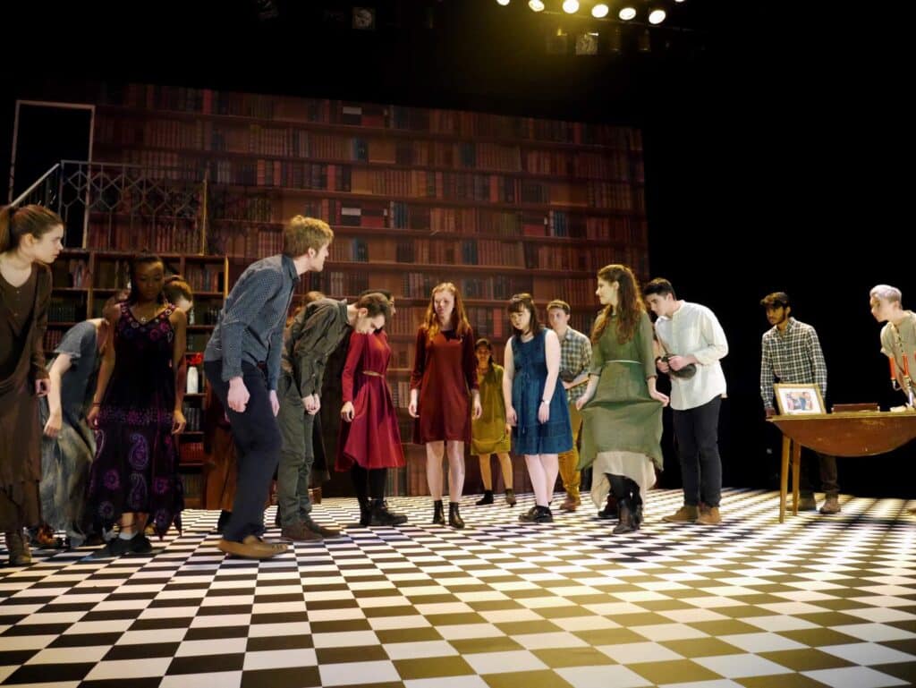 actors onstage at the Warwick Ancient Drama Festival performance of Medea