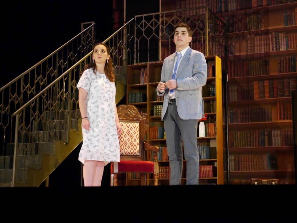 actors onstage at the Warwick Ancient Drama Festival performance of Medea