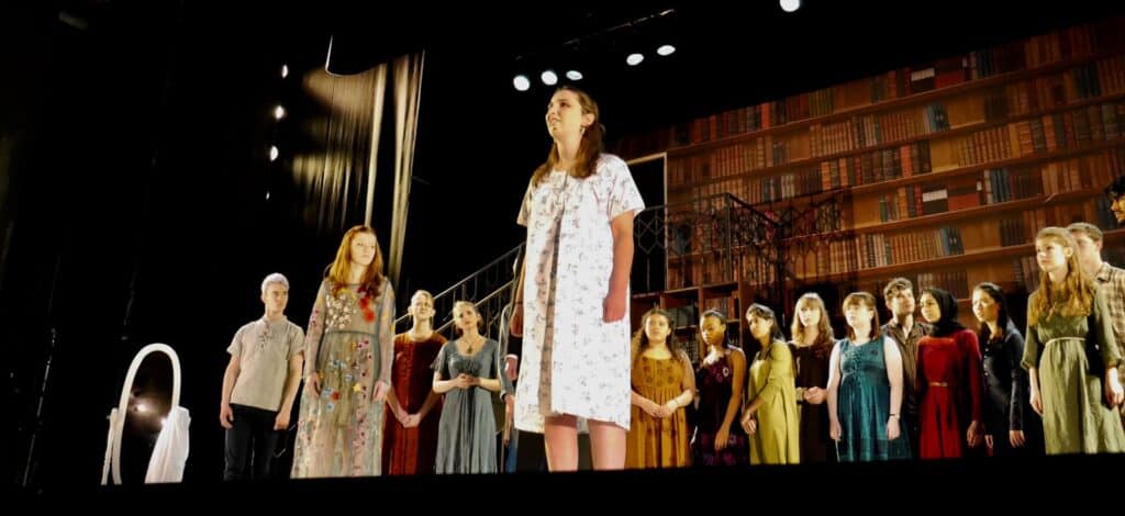 actors onstage at the Warwick Ancient Drama Festival performance of Medea
