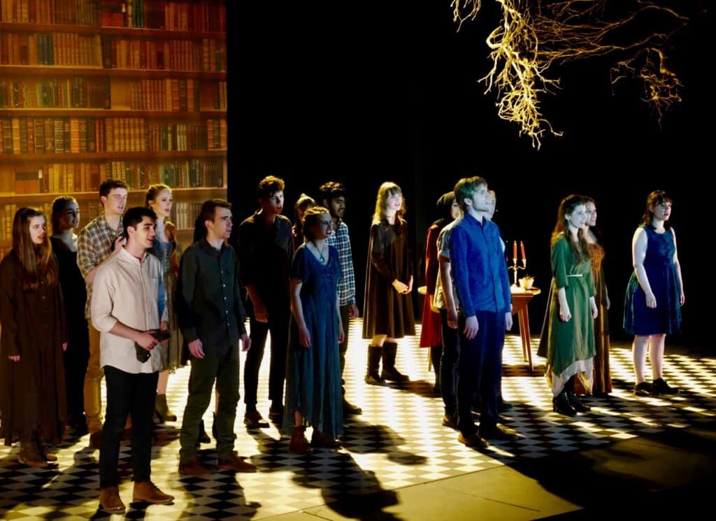 actors onstage at the Warwick Ancient Drama Festival performance of Medea