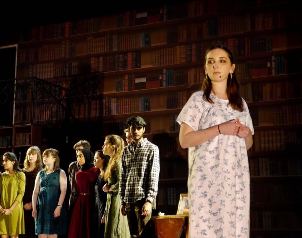 actors onstage at the Warwick Ancient Drama Festival performance of Medea