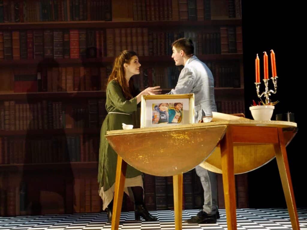 actors onstage at the Warwick Ancient Drama Festival performance of Medea