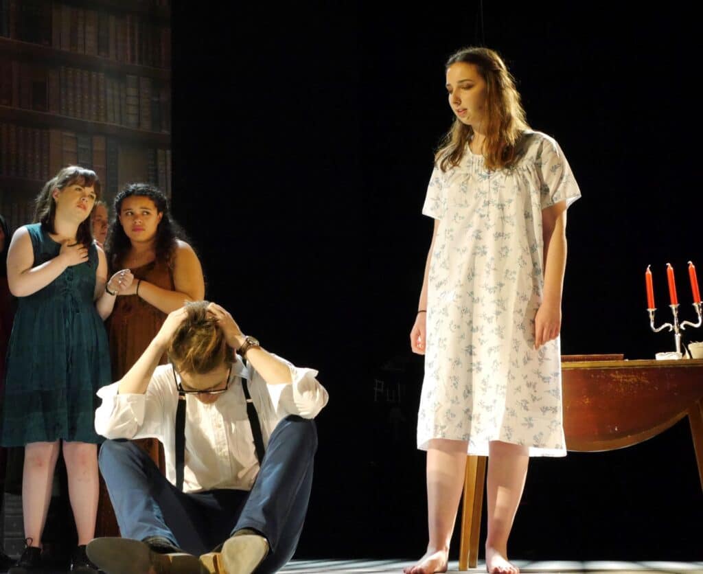actors onstage at the Warwick Ancient Drama Festival performance of Medea