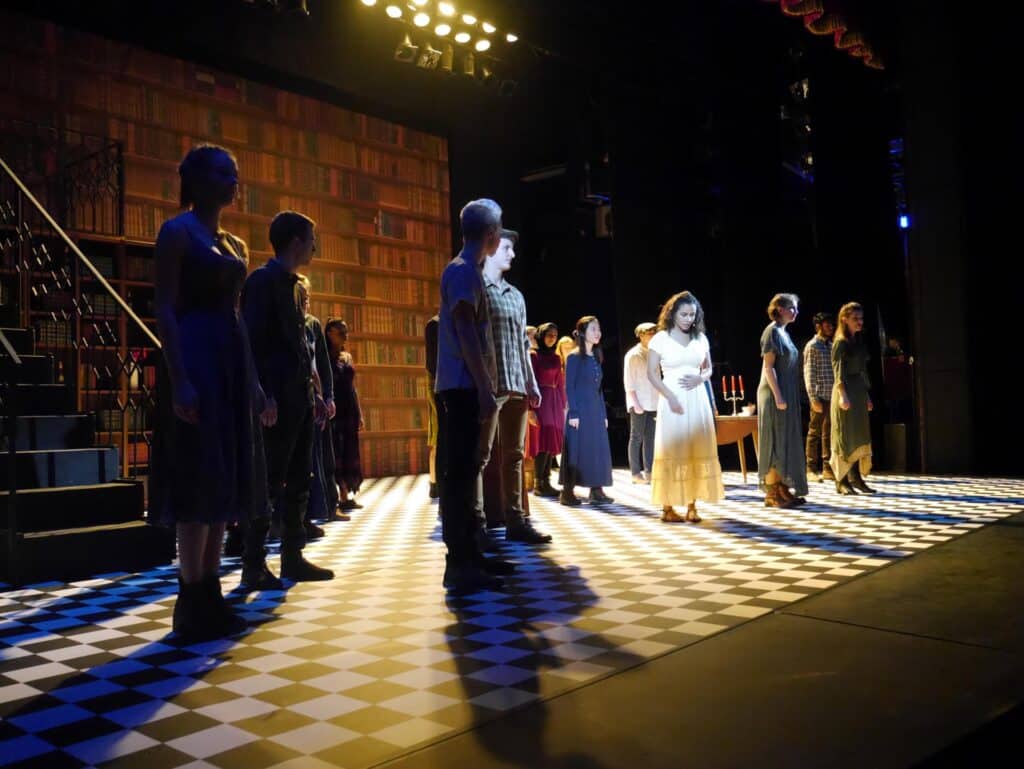 actors onstage at the Warwick Ancient Drama Festival performance of Medea