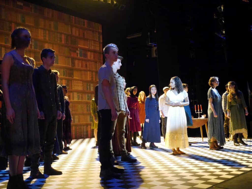 actors onstage at the Warwick Ancient Drama Festival performance of Medea