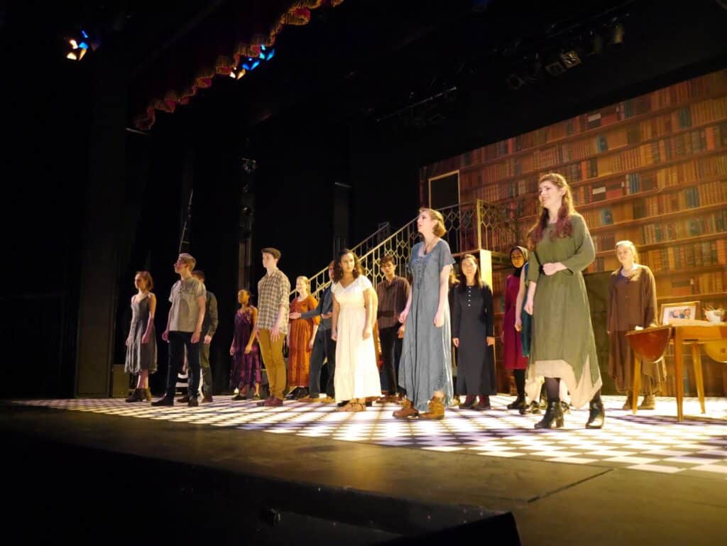 actors onstage at the Warwick Ancient Drama Festival performance of Medea