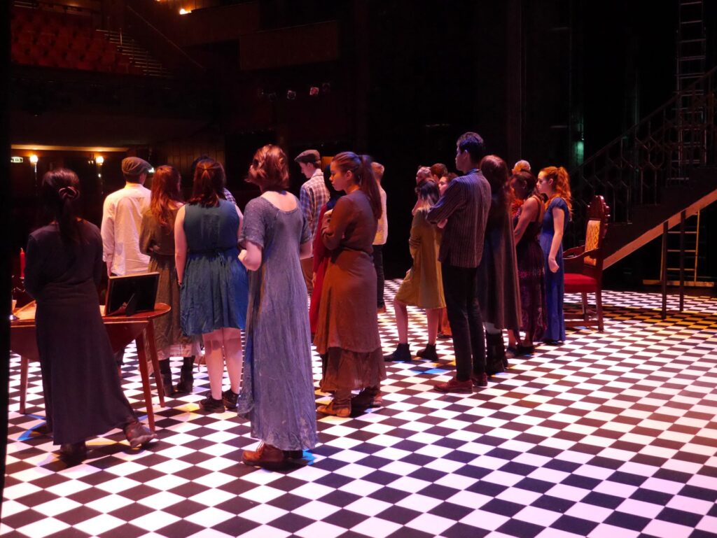 actors onstage at the Warwick Ancient Drama Festival performance of Medea