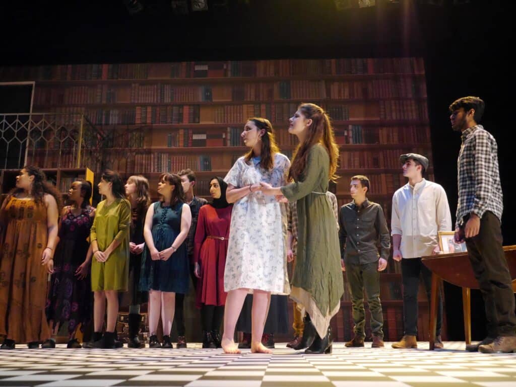 actors onstage at the Warwick Ancient Drama Festival performance of Medea