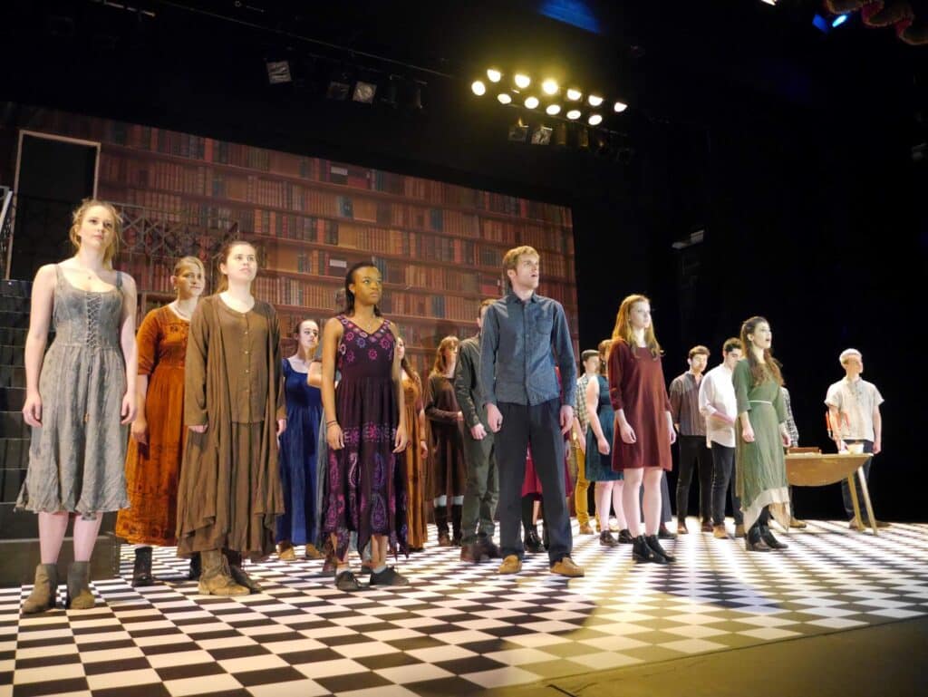 actors onstage at the Warwick Ancient Drama Festival performance of Medea