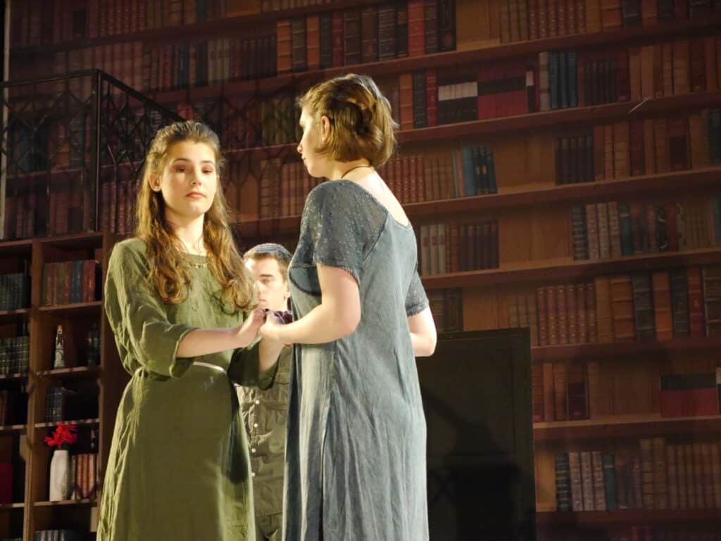 actors onstage at the Warwick Ancient Drama Festival performance of Medea