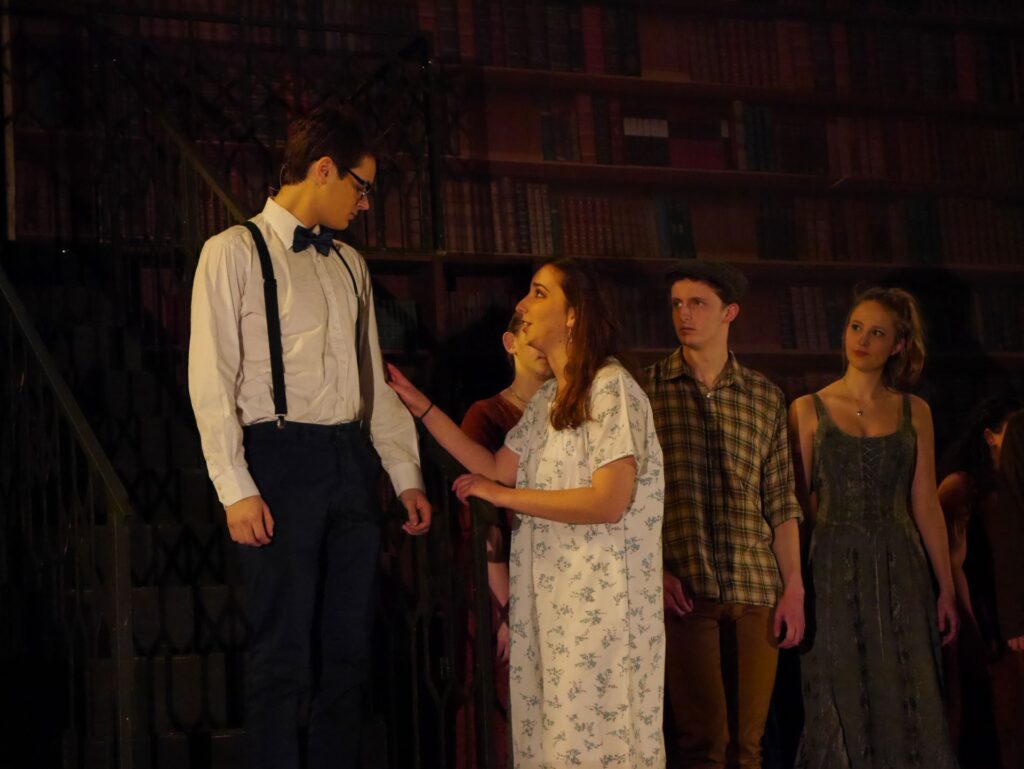 actors onstage at the Warwick Ancient Drama Festival performance of Medea