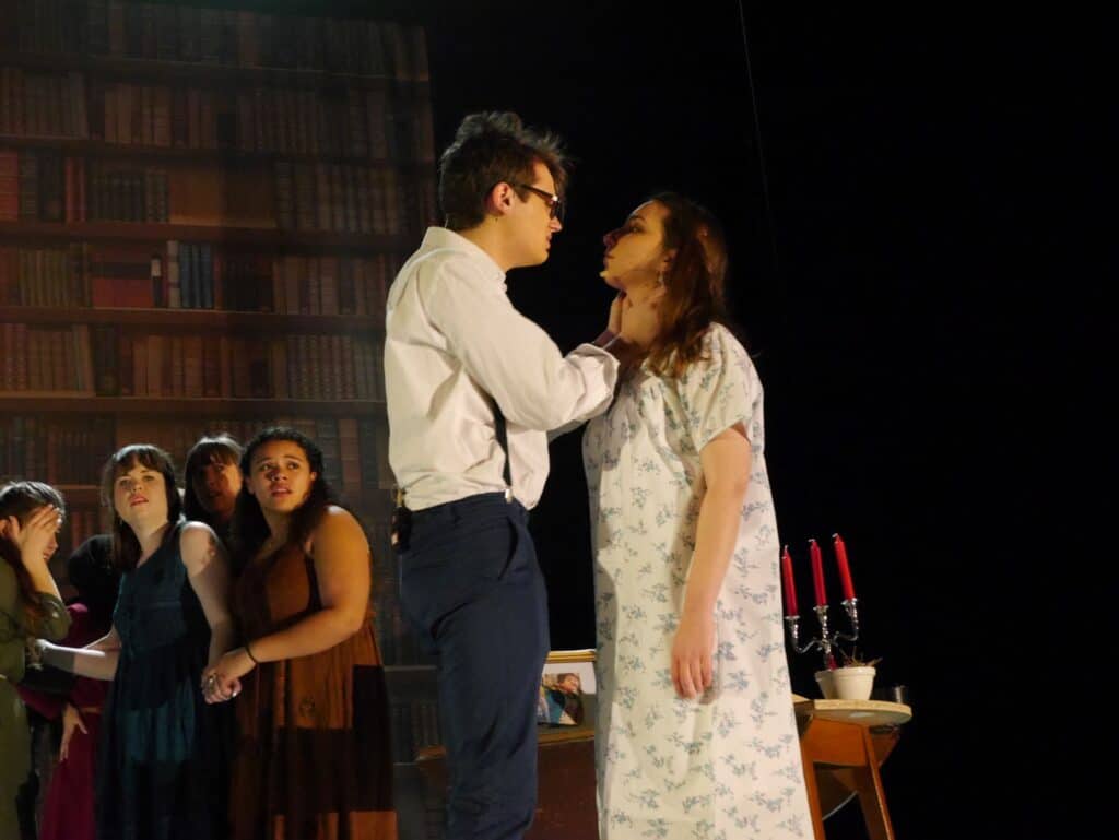 actors onstage at the Warwick Ancient Drama Festival performance of Medea