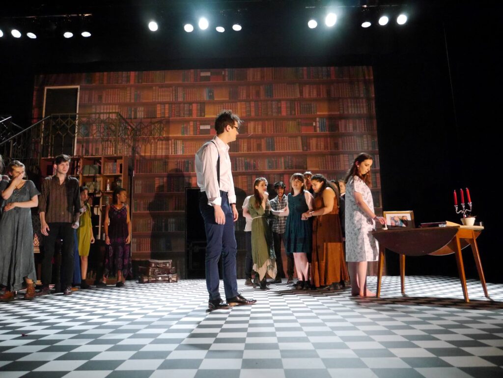 actors onstage at the Warwick Ancient Drama Festival performance of Medea