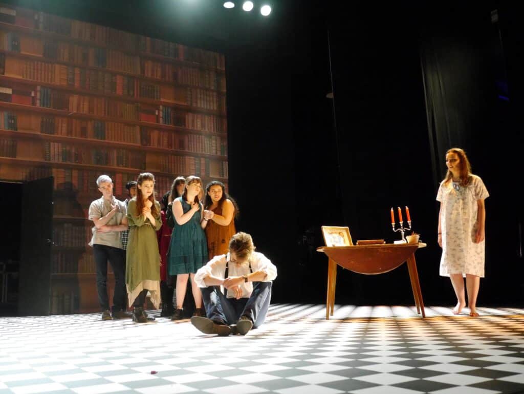 actors onstage at the Warwick Ancient Drama Festival performance of Medea