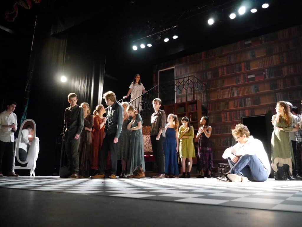 actors onstage at the Warwick Ancient Drama Festival performance of Medea