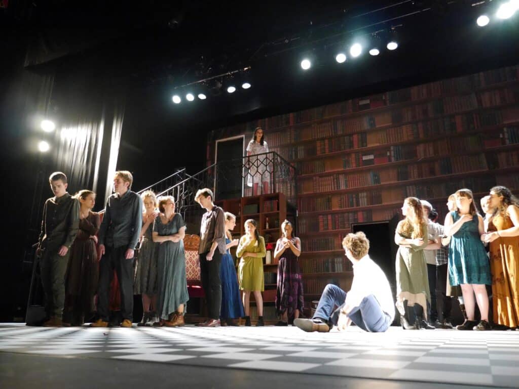 actors onstage at the Warwick Ancient Drama Festival performance of Medea