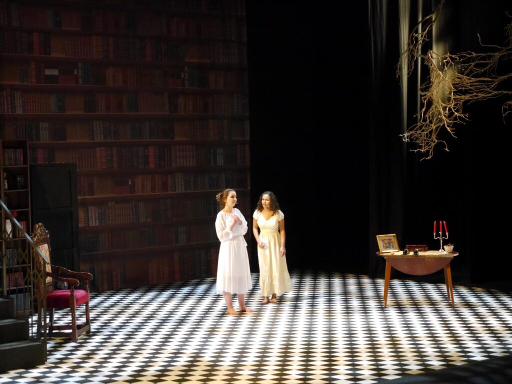 actors onstage at the Warwick Ancient Drama Festival performance of Medea