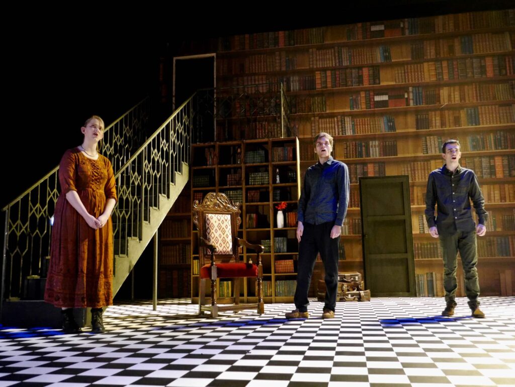 actors onstage at the Warwick Ancient Drama Festival performance of Medea
