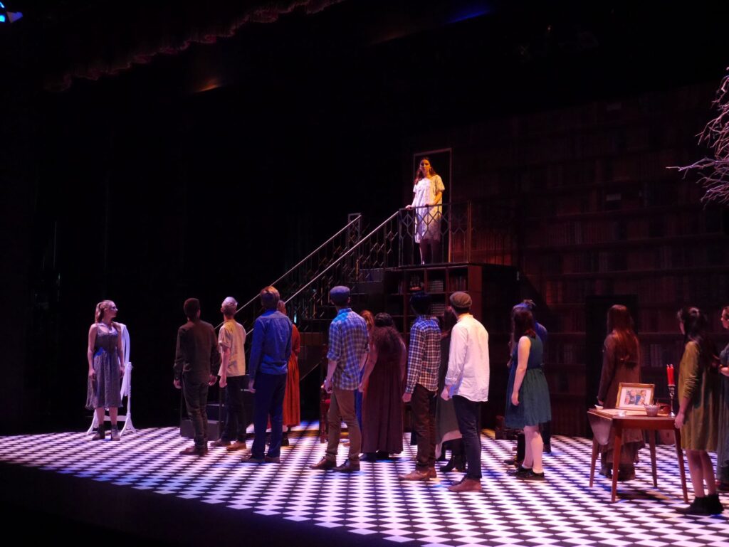 actors onstage at the Warwick Ancient Drama Festival performance of Medea